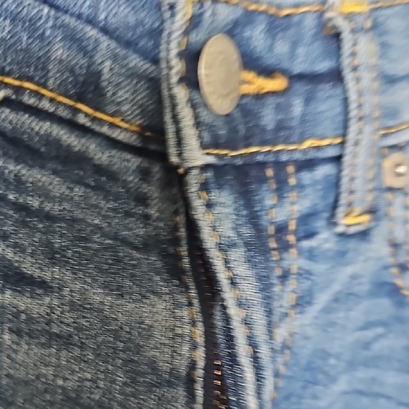 Levi's Light Blue Denim 502 Regular Taper Boy's Adjustable Waist Pants Size 8 - Picture 4 of 7